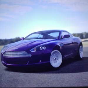 Aston Martin DB9 purple