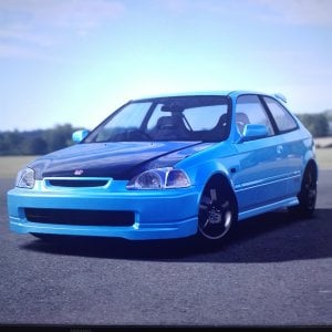 Honda Civic Type R '97 light blue