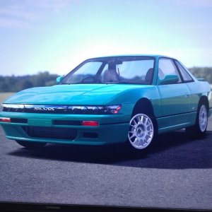 Nissan Silvia S13 K's turquoise