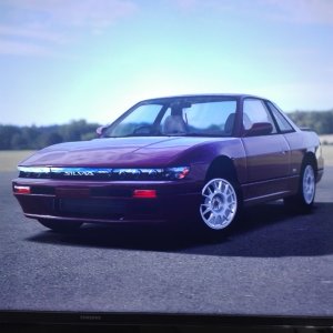 Nissan Silvia S13 K's bordeaux