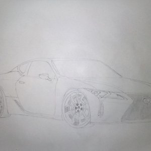 Lexus LC500 (first drawing of 2019!)