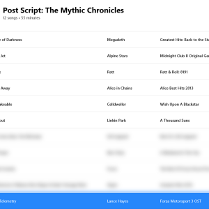 An SPD sneak on The Mythic Chronicles' post script music