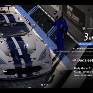 First Podium in GT Sport