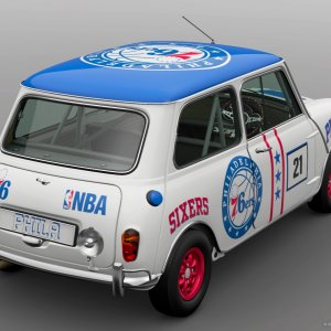 NBA Philadelphia 76ers Mini Cooper S '65 (2)