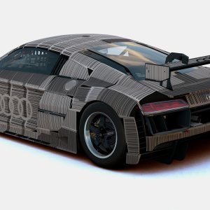 Audi R8 LMS '15 Barcode Camo (Rear)