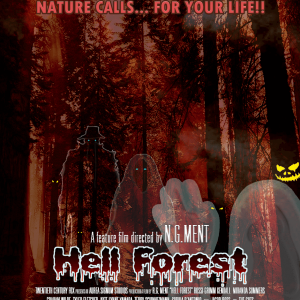 Hell Forest - an SPD assignment to make a mock up horror movie poster