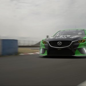 Mazda on the track