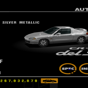 Honda CR-X del Sol VGi Vogue Silver Metallic