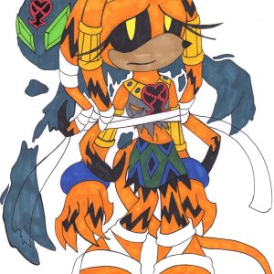 Heartless Tikal the Echidna and Chaos