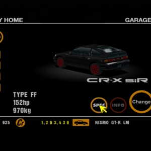 08 Honda CR-X Si-R EF8 Black