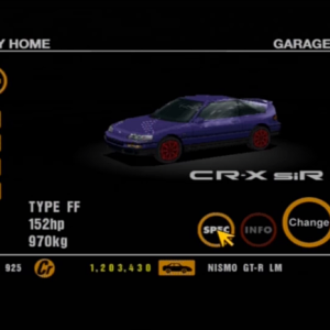 09 Honda CR-X Si-R EF8 Blue