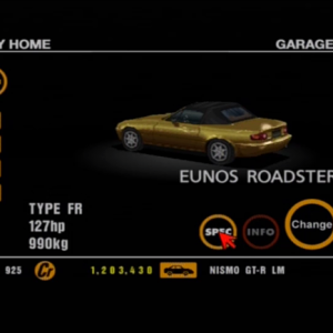 24 Mazda Eunos Roadster Gold