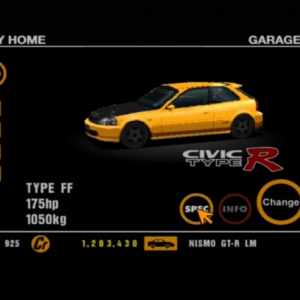 27 Honda EK Civic Type-R Yellow