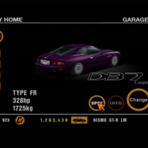 43 Aston Martin DB7 Coupé Purple