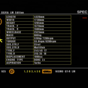 47 Nissan S14 Silvia LM Ed. Specs