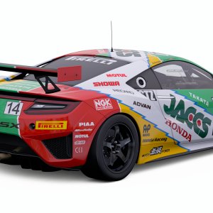 GT Sport LEC #42 - Honda JACCS NSX Super Taikyu (STZ) - Rear 3/4 View