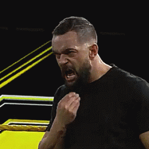 (GIF) An interfering heel Finn Balor meets Keith Lee