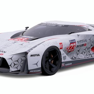 GT Sport LEC #44 - 2020 Nissan GT-R LM Nismo - Front 3/4 View