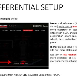 Differential Preload In ACC