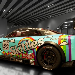 Skittles Nissan GT-R (side1)