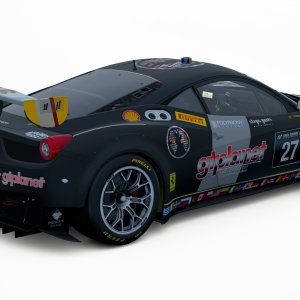 Ferrari GT3 GTPlanet Black (rear)