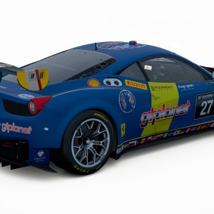 Ferrari GT3 GTPlanet Blue (rear)