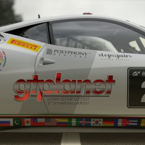 Ferrari GT3 GTPlanet White (side)
