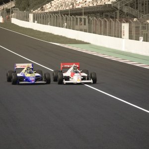 Mansell v Senna