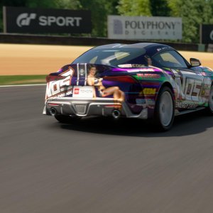 Loud Supra livery racing at Brands Hatch