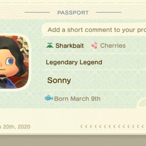 An SPD sneak of me yoinking Sonny Meng's Animal Crossing passport