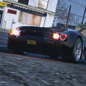 Piercing through the Sandy Shores roads with the Vapid FMJ 4