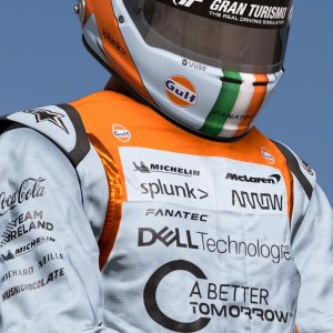 McLaren Gulf Suit And Helmet
