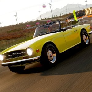 There's also a bunch of old British convertible cars in this game