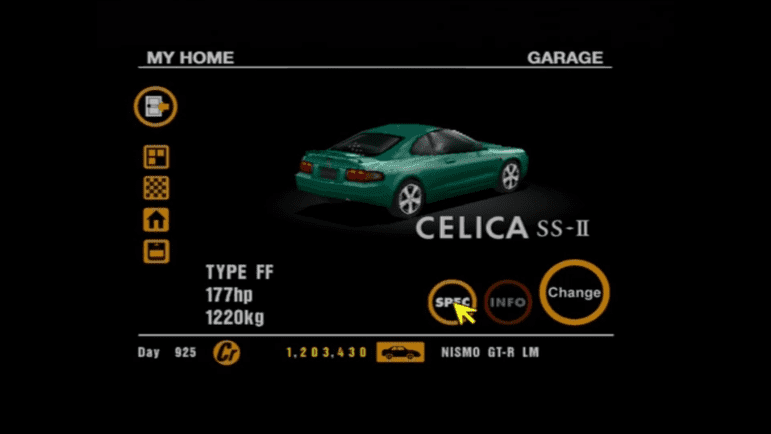 05 Toyota Celica SS-II Green