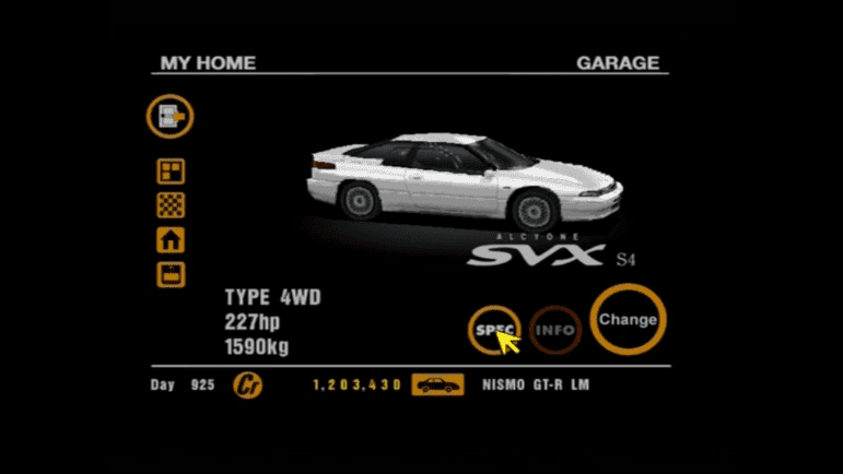 19 Subaru Alcyone SVX S4 White