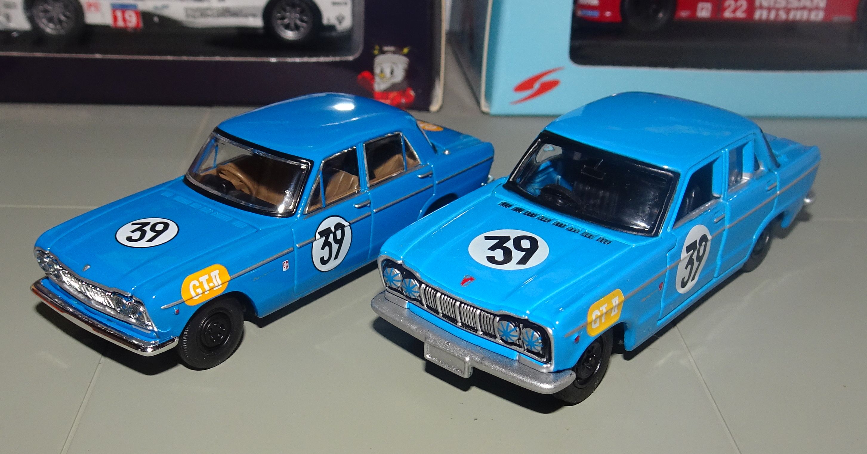 1964 Prince Skyline GT #39. (TLV vs older Tomica Limited casting)