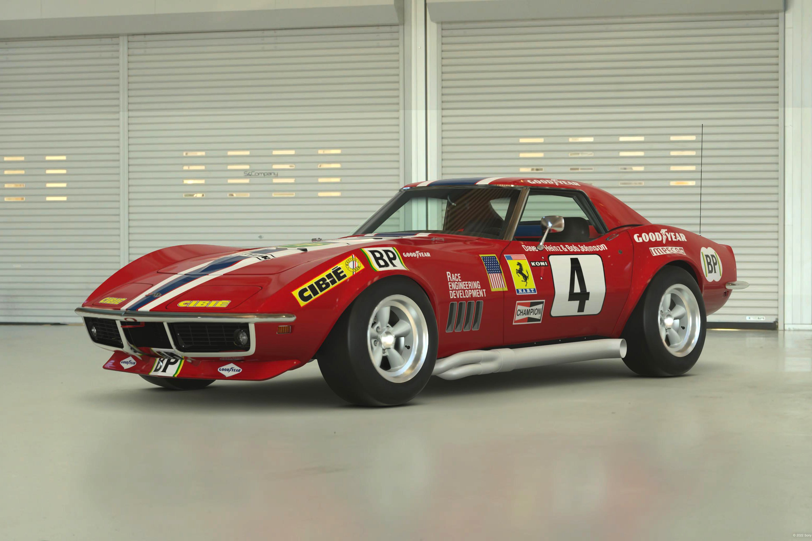 1968 Corvette #4 in 1972 Le Mans F