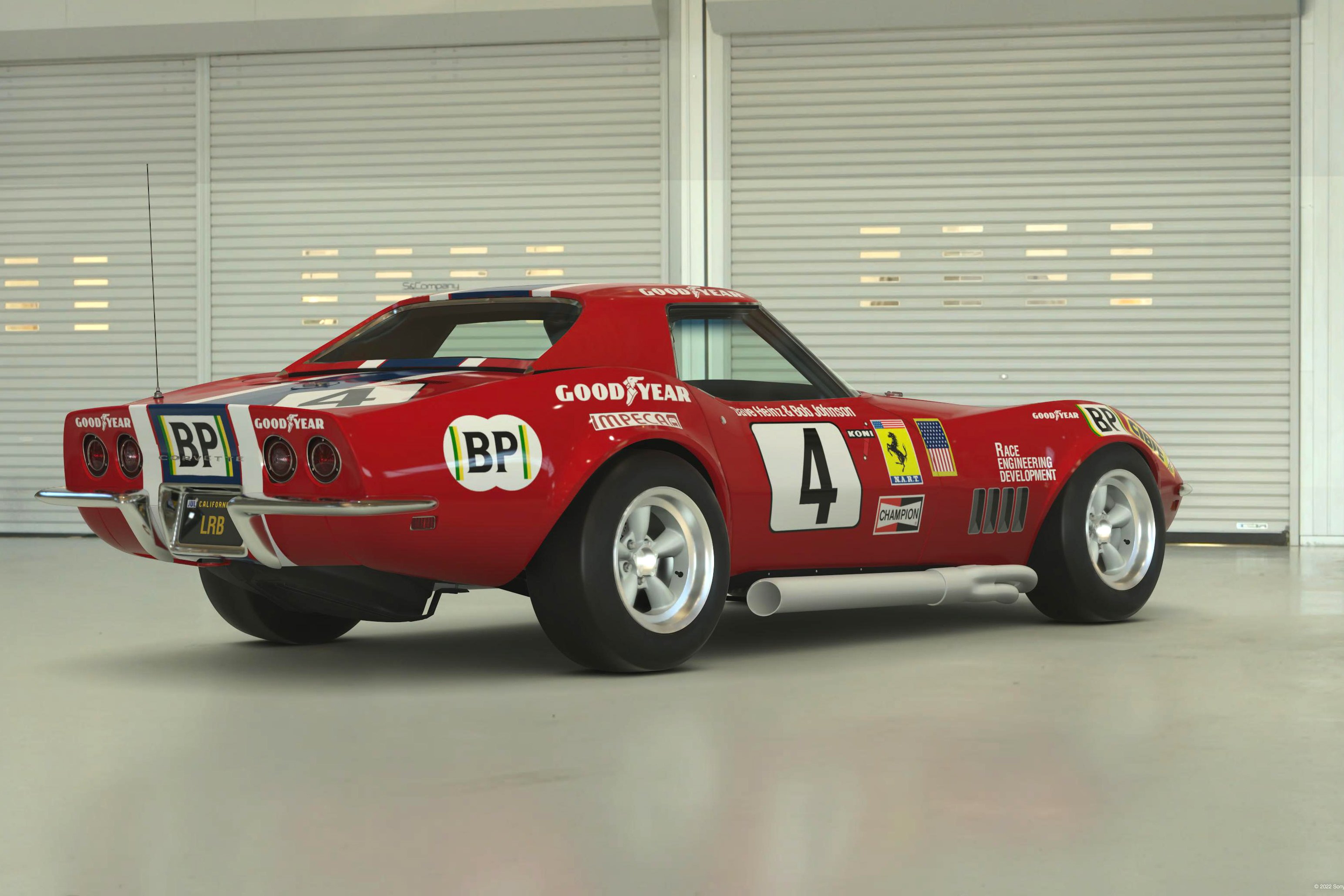 1968 Vette at 1972 Le Mans