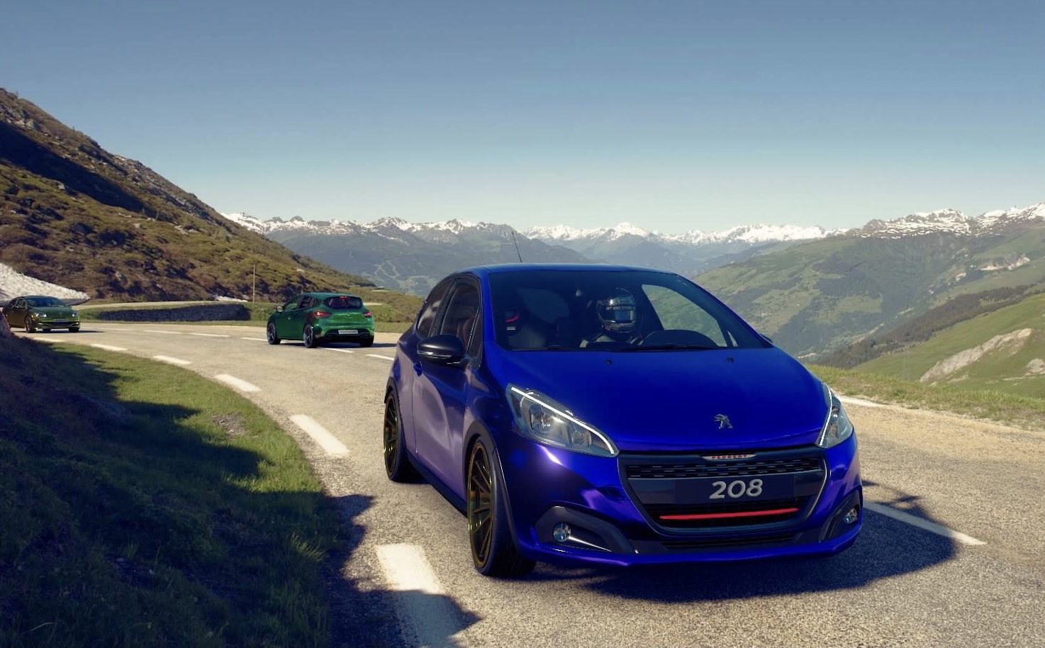 208 GTI on little St Bernard pass