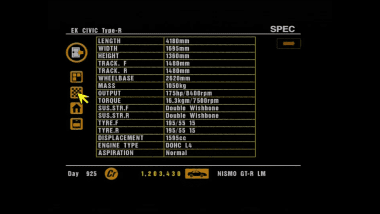25 Honda  EK Civic Type-R Specs
