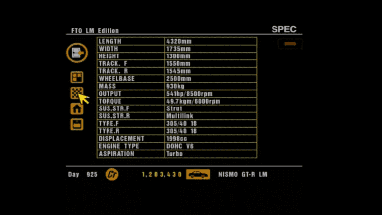 28 Mitsubishi FTO LM Ed. Specs