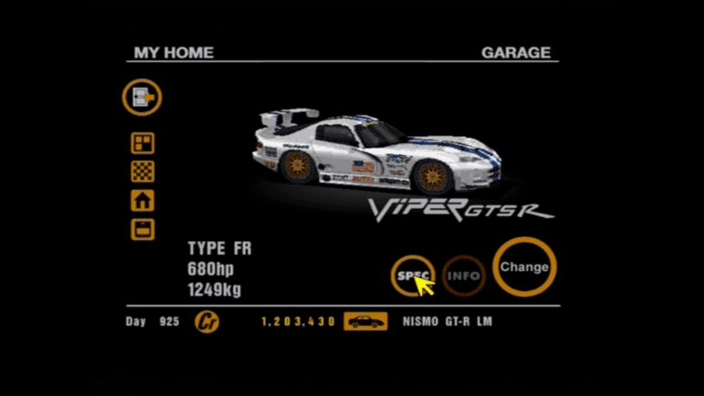 30 Dodge Viper GTS-R Blue Stripes