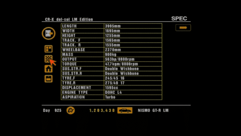 32 Honda CR-X Del Sol LM Ed. Specs