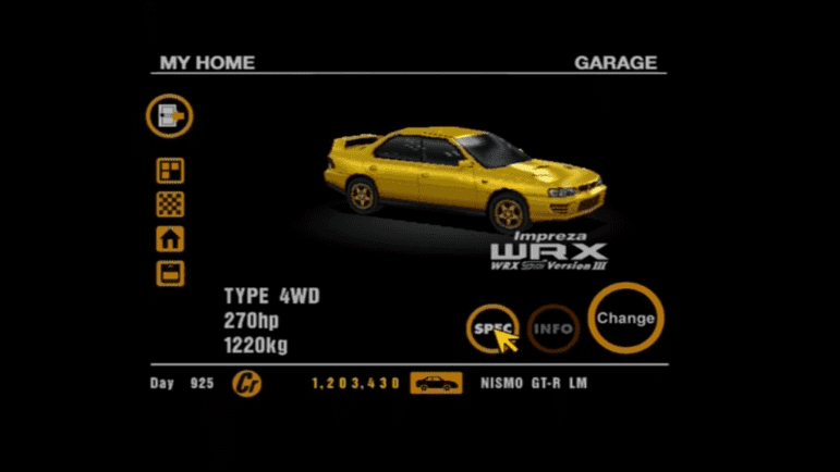 52 Subaru Imprezza WRX STi III Yellow