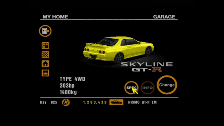 59 Nissan 91' Skyline GT-R Yellow