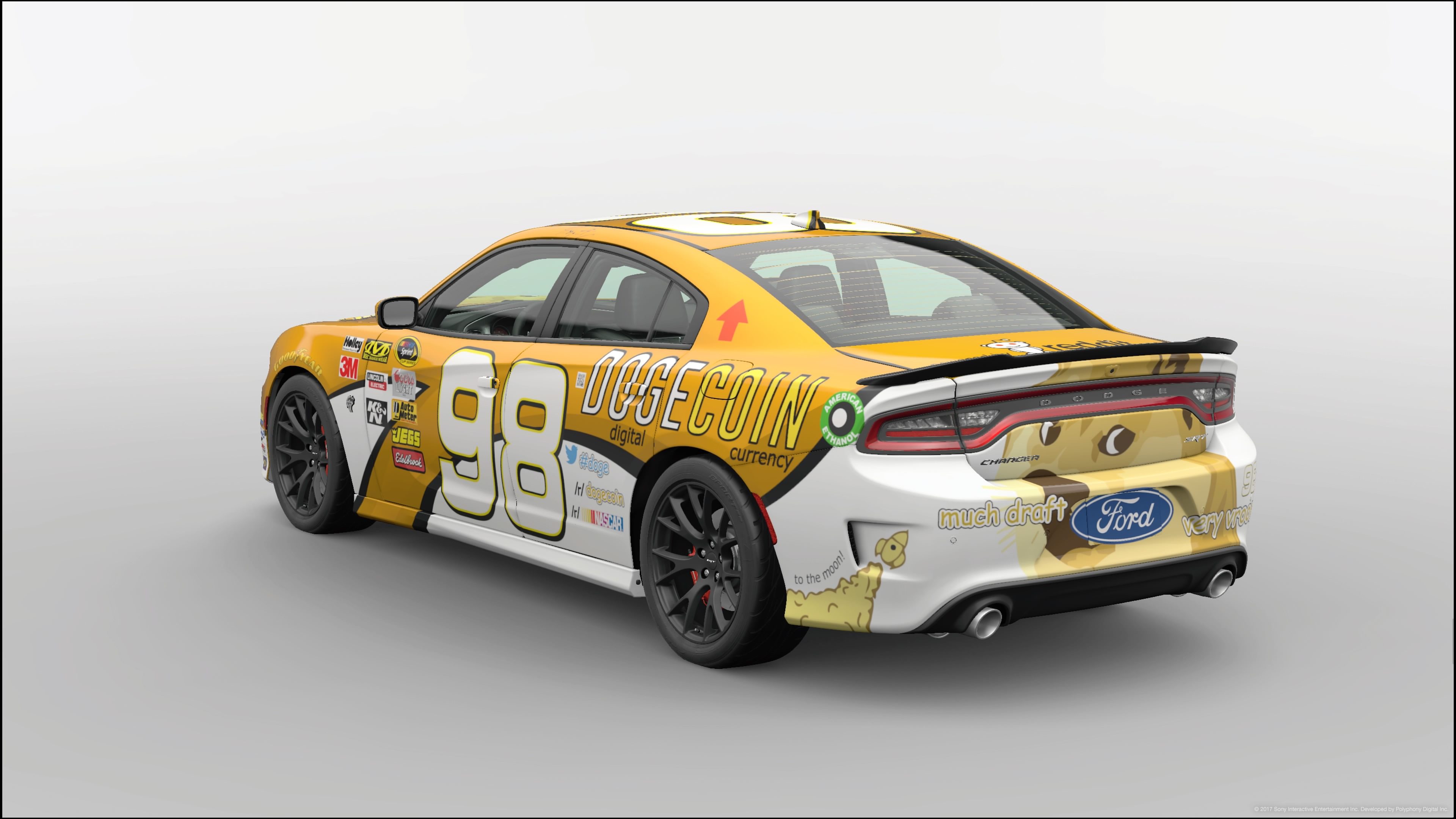 #98 Josh Wise DOGECOIN "Moonrocket" Gold 2 of 3