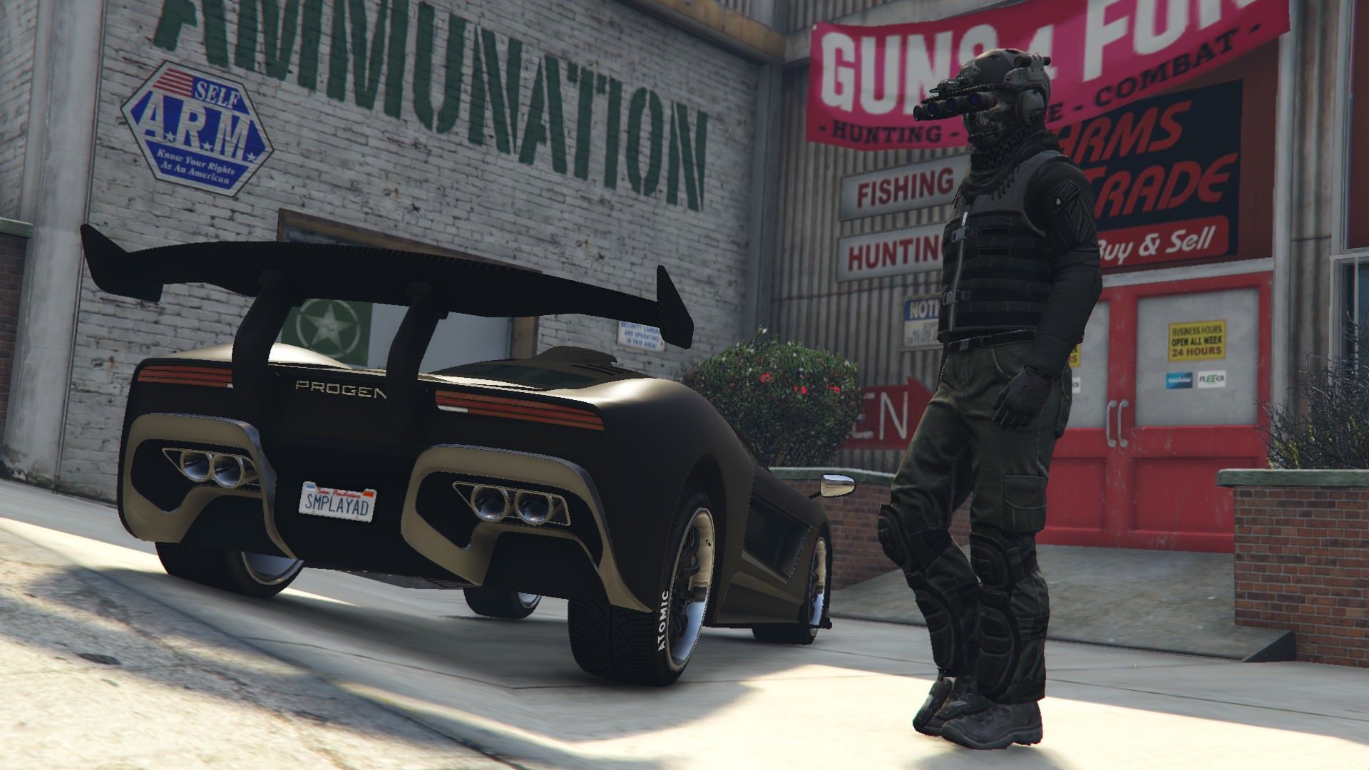 A quick dress-up on his second military outfit, and the latest hypercar in the garage 4