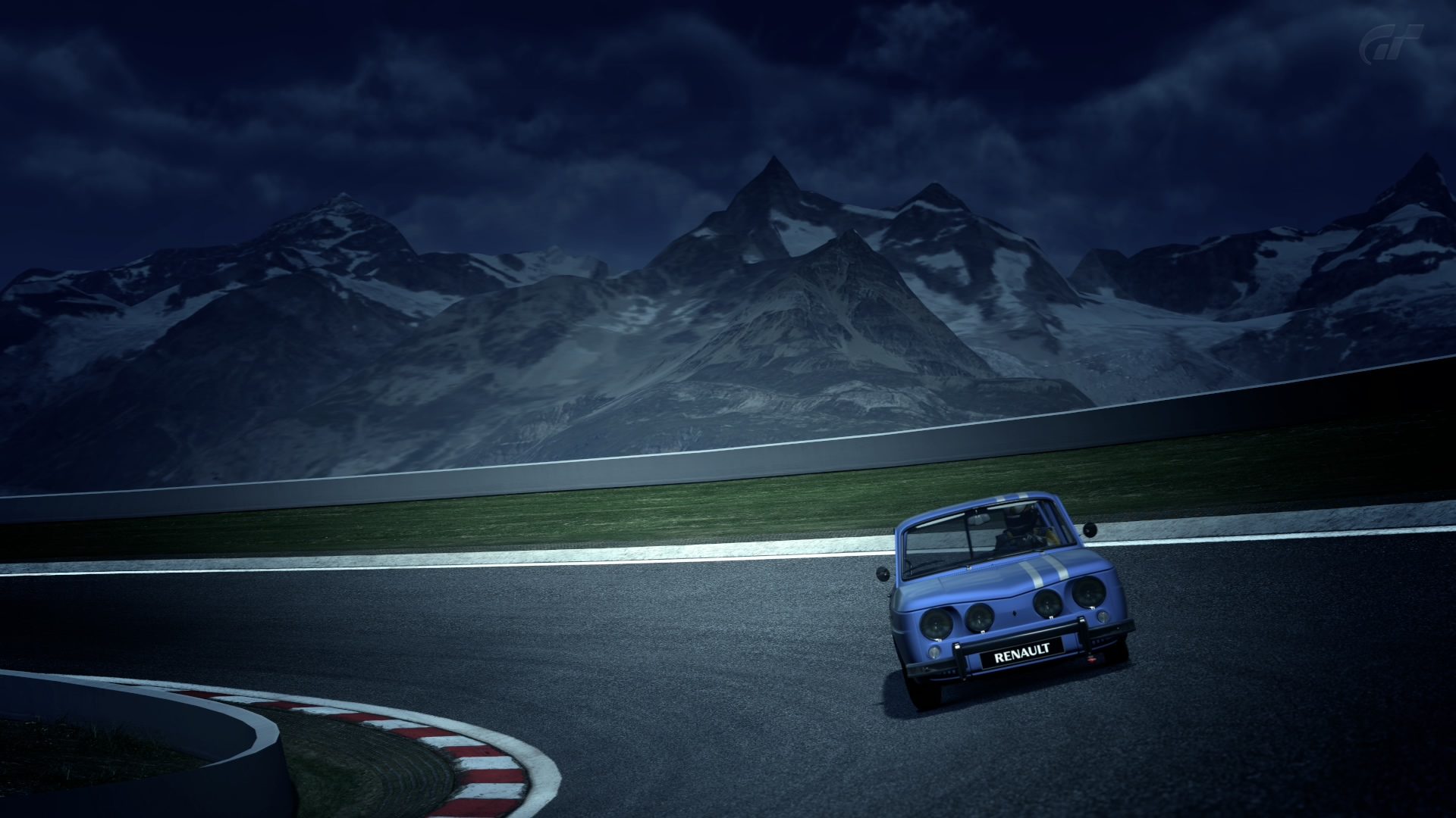 A Simple picture with a simple car at a not so simple track