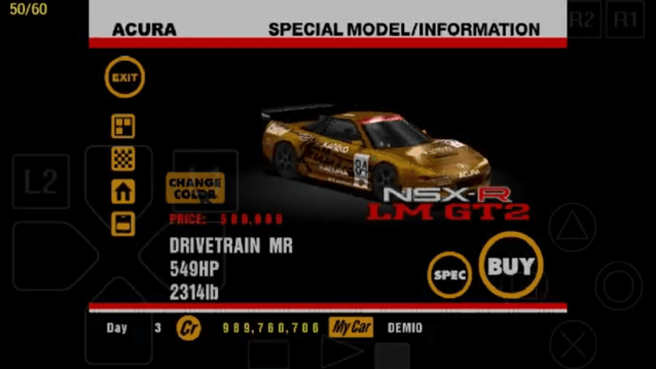 Acura NSX-R GT2 LM