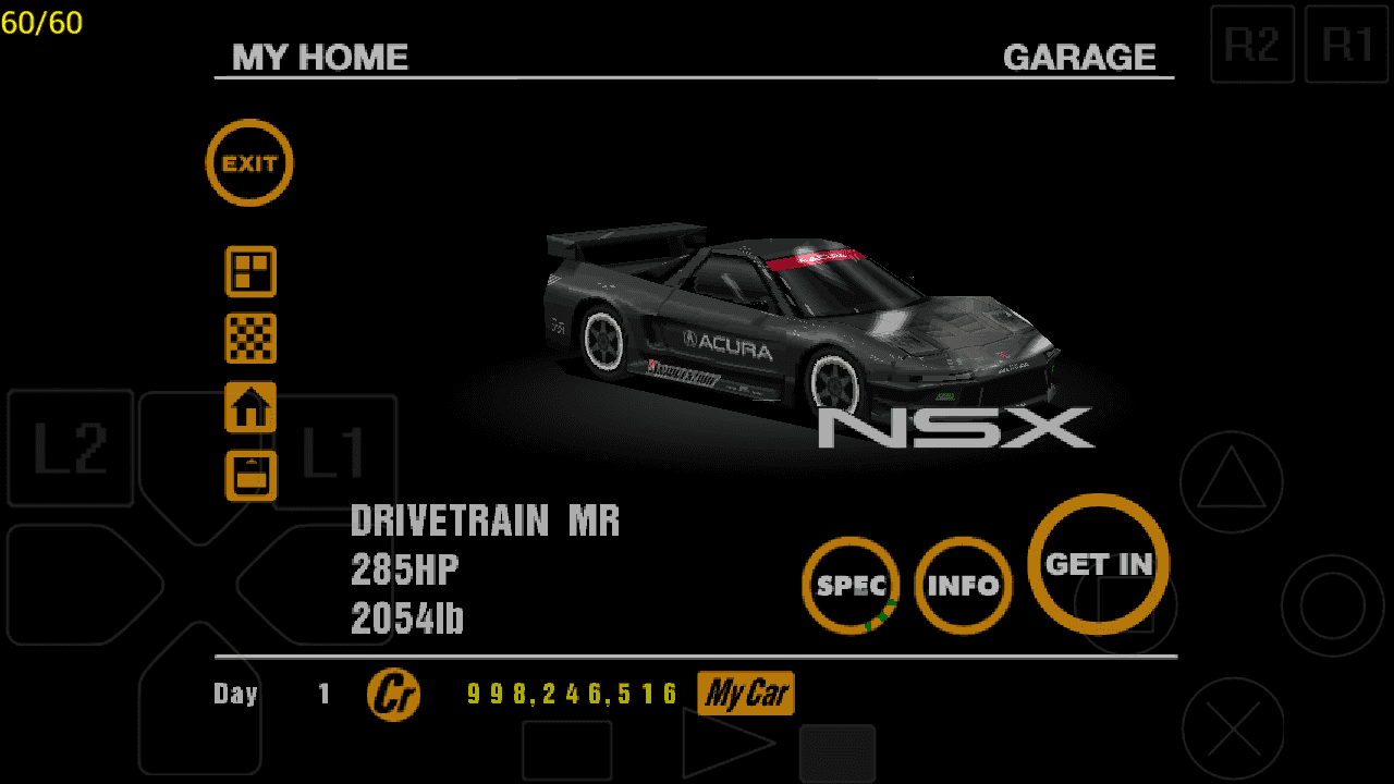Acura NSX racing modification
